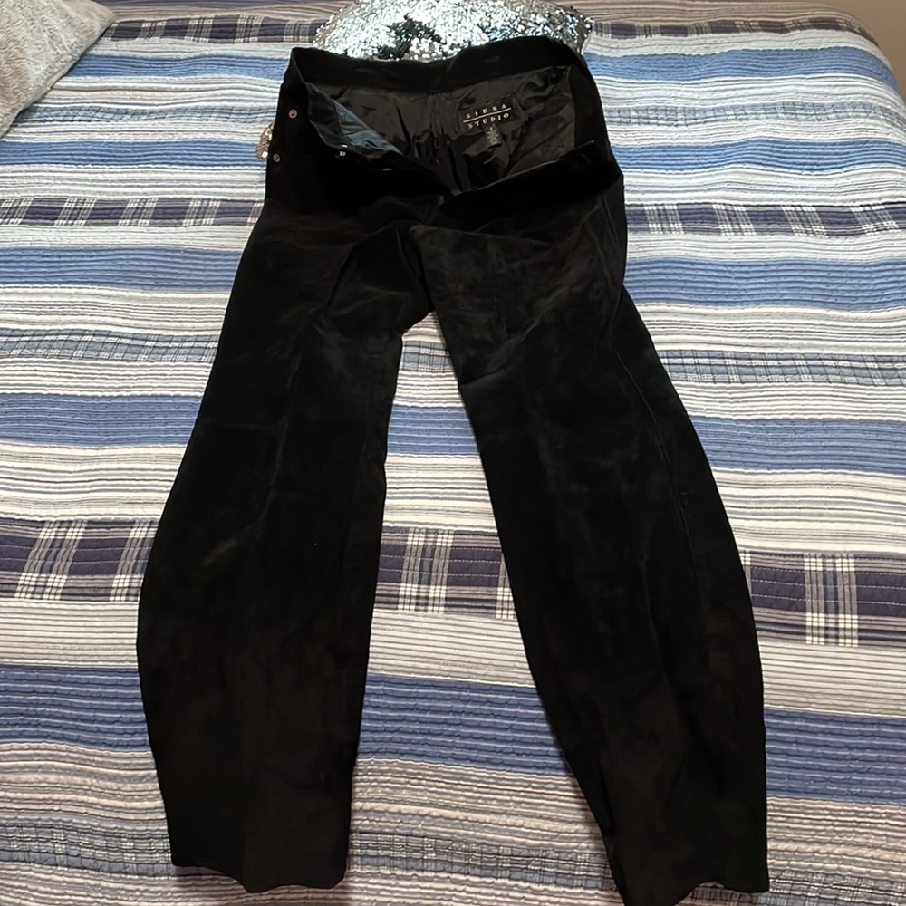 Leather suede Jean style pants